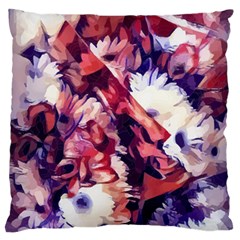 Flowers Bouquets Vintage Pop Art Large Flano Cushion Case (One Side)