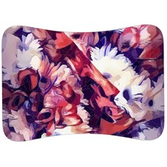 Flowers Bouquets Vintage Pop Art Velour Seat Head Rest Cushion