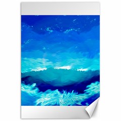 Blue Sky Artwork Drawing Painting Canvas 20  X 30  by Pakrebo