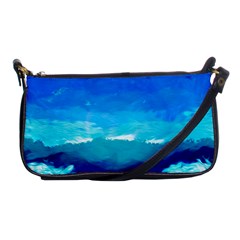 Blue Sky Artwork Drawing Painting Shoulder Clutch Bag by Pakrebo