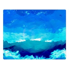 Blue Sky Artwork Drawing Painting Double Sided Flano Blanket (large)  by Pakrebo