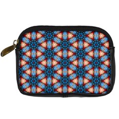 Pattern Tile Background Seamless Digital Camera Leather Case by Pakrebo