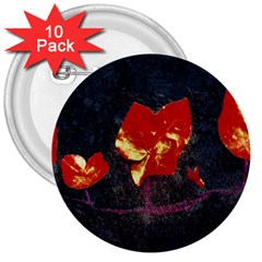 Grunge Floral Collage Design 3  Buttons (10 Pack)  by dflcprintsclothing