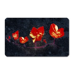 Grunge Floral Collage Design Magnet (rectangular) by dflcprintsclothing