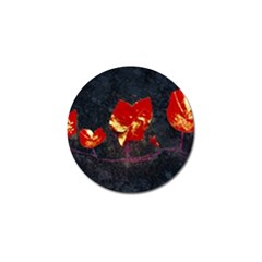 Grunge Floral Collage Design Golf Ball Marker (10 Pack)