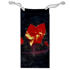 Grunge Floral Collage Design Jewelry Bag by dflcprintsclothing