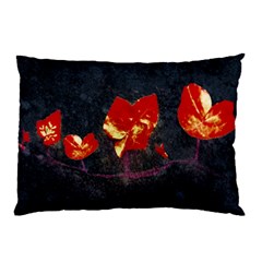 Grunge Floral Collage Design Pillow Case