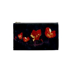 Grunge Floral Collage Design Cosmetic Bag (small) by dflcprintsclothing