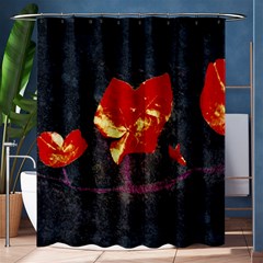 Grunge Floral Collage Design Shower Curtain 60  X 72  (medium)  by dflcprintsclothing