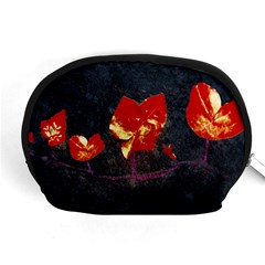 Grunge Floral Collage Design Accessory Pouch (medium) by dflcprintsclothing