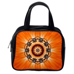 Abstract Kaleidoscope Colorful Classic Handbag (one Side) by Pakrebo