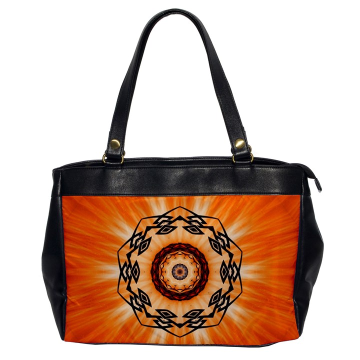 Abstract Kaleidoscope Colorful Oversize Office Handbag