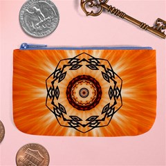 Abstract Kaleidoscope Colorful Large Coin Purse by Pakrebo