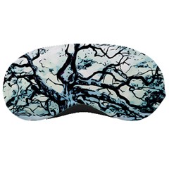 Tree Winter Blue Snow Cold Scene Sleeping Masks by Pakrebo