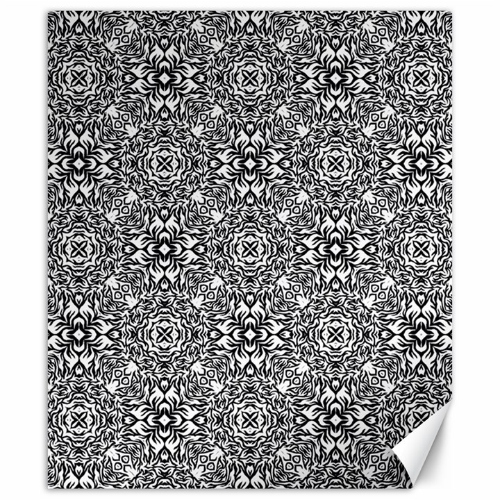 Black White Geometric Background Canvas 20  x 24 