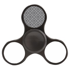 Black White Geometric Background Finger Spinner by Pakrebo