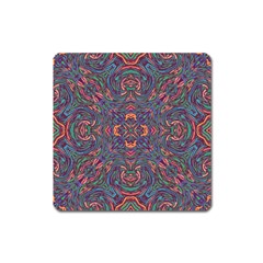 Tile Repeating Colors Texture Square Magnet