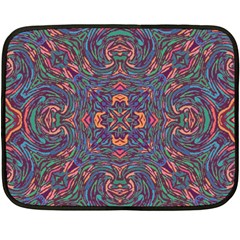 Tile Repeating Colors Texture Fleece Blanket (Mini)