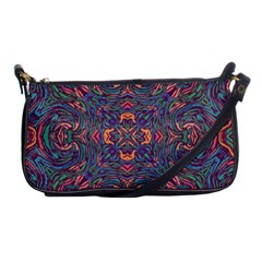 Tile Repeating Colors Texture Shoulder Clutch Bag