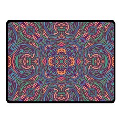 Tile Repeating Colors Texture Fleece Blanket (Small)