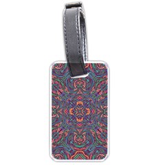 Tile Repeating Colors Texture Luggage Tags (One Side) 