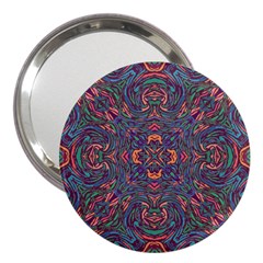 Tile Repeating Colors Texture 3  Handbag Mirrors