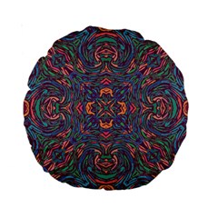 Tile Repeating Colors Texture Standard 15  Premium Round Cushions