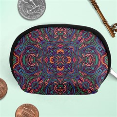 Tile Repeating Colors Texture Accessory Pouch (Medium)