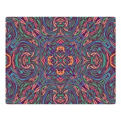 Tile Repeating Colors Texture Double Sided Flano Blanket (Large) 