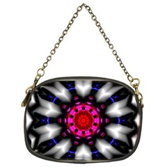 Kaleidoscope Round Metal Chain Purse (One Side)