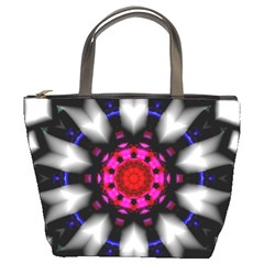 Kaleidoscope Round Metal Bucket Bag by Pakrebo