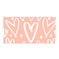 Coral Pattren With White Hearts Satin Wrap by alllovelyideas