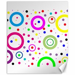 Round Abstract Design Canvas 8  X 10  by Pakrebo