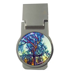 Tree Colorful Nature Landscape Money Clips (round) 