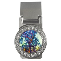 Tree Colorful Nature Landscape Money Clips (cz)  by Pakrebo