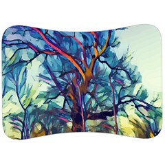 Tree Colorful Nature Landscape Velour Seat Head Rest Cushion