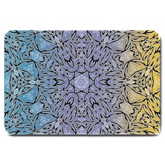 Tile Design Art Mosaic Pattern Large Doormat  by Pakrebo