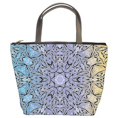 Tile Design Art Mosaic Pattern Bucket Bag by Pakrebo