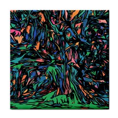 Tree Forest Abstract Forrest Face Towel