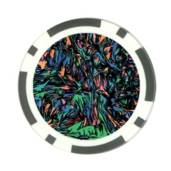 Tree Forest Abstract Forrest Poker Chip Card Guard (10 Pack) by Pakrebo