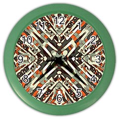 Arabic Backdrop Background Cloth Color Wall Clock by Pakrebo