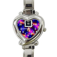 Box Abstract Frame Square Heart Italian Charm Watch by Pakrebo