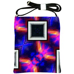 Box Abstract Frame Square Shoulder Sling Bag by Pakrebo