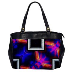 Box Abstract Frame Square Oversize Office Handbag by Pakrebo