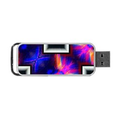 Box Abstract Frame Square Portable Usb Flash (two Sides) by Pakrebo