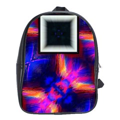 Box Abstract Frame Square School Bag (xl) by Pakrebo