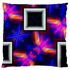 Box Abstract Frame Square Large Flano Cushion Case (two Sides) by Pakrebo