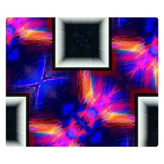 Box Abstract Frame Square Double Sided Flano Blanket (small)  by Pakrebo