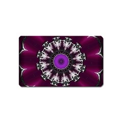 Kaleidoscope Round Circle Geometry Magnet (name Card) by Pakrebo