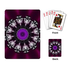 Kaleidoscope Round Circle Geometry Playing Cards Single Design by Pakrebo